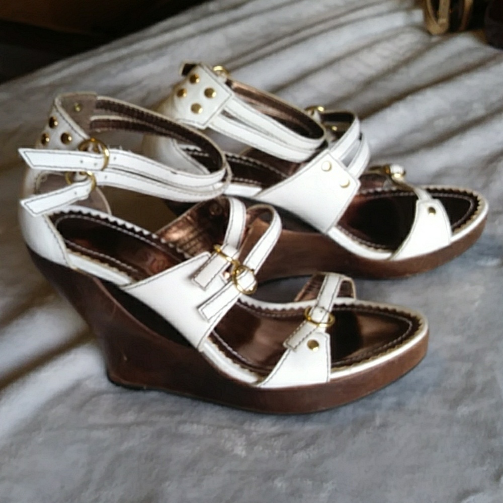 White Leather Sandals